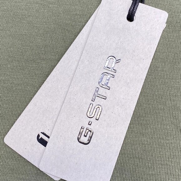 G-Star Raw Men’s Woven Mix Boxy T-Shirt – Four Leaf Clover Green - Picture 6 of 14